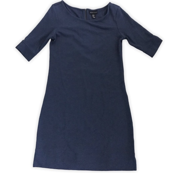 Adrienne Vittadini Dresses & Skirts - Adrienne Vittadini Navy Slate Blue Back Zip Dress
